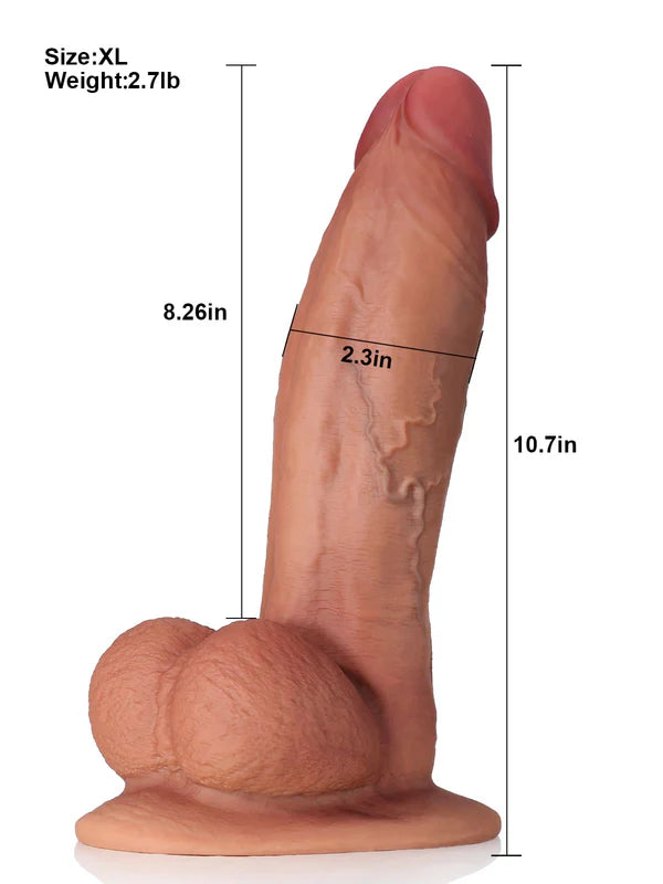 Robert 12" x 2.7" Ultra Huge Soft and Realistic Dildo| Bring You Stronger Stimulation