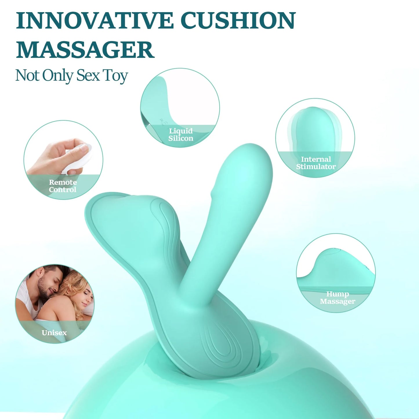7.1"x 4.6" Hand Free Ride On Vibrator
