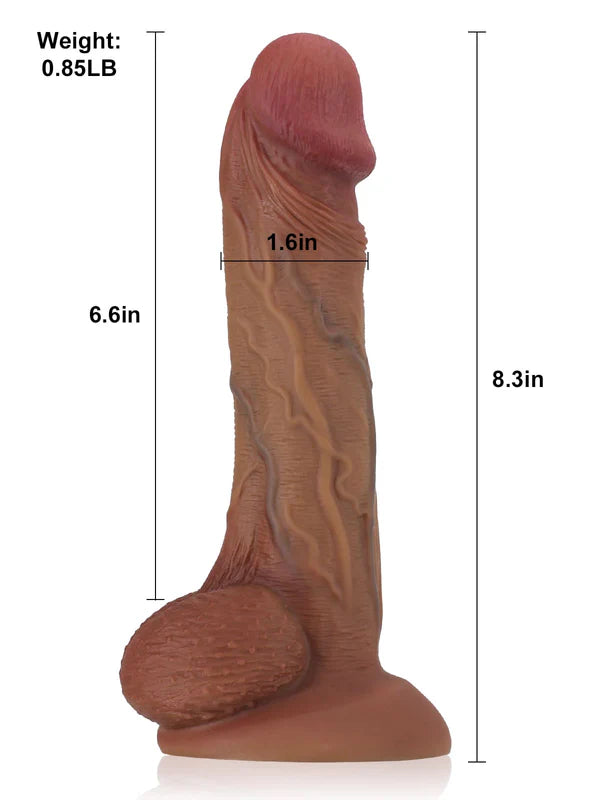 Steve 6.6" x 1.6" Beginner Small Realistic Vaginal & Anal Dildo