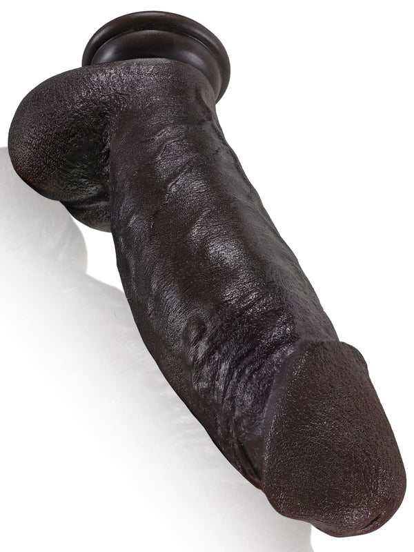 Smith 8.6"x 2.2"  Ultra-Soft Realistic Thick Black Dildo