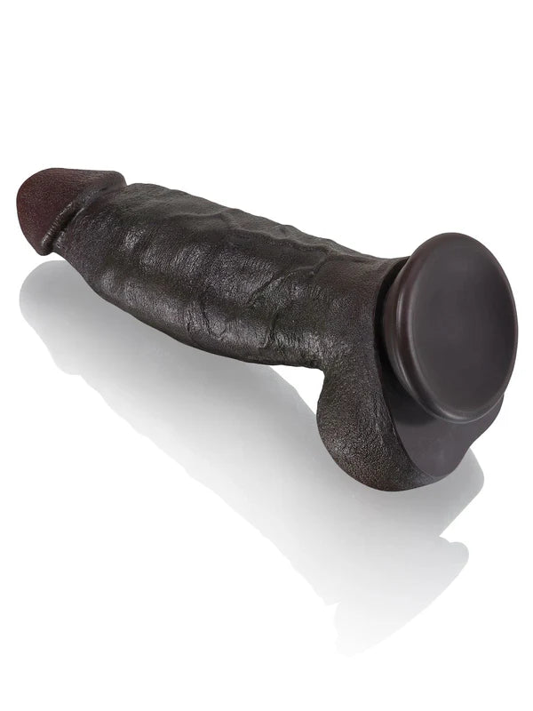 Smith 8.6"x 2.2"  Ultra-Soft Realistic Thick Black Dildo