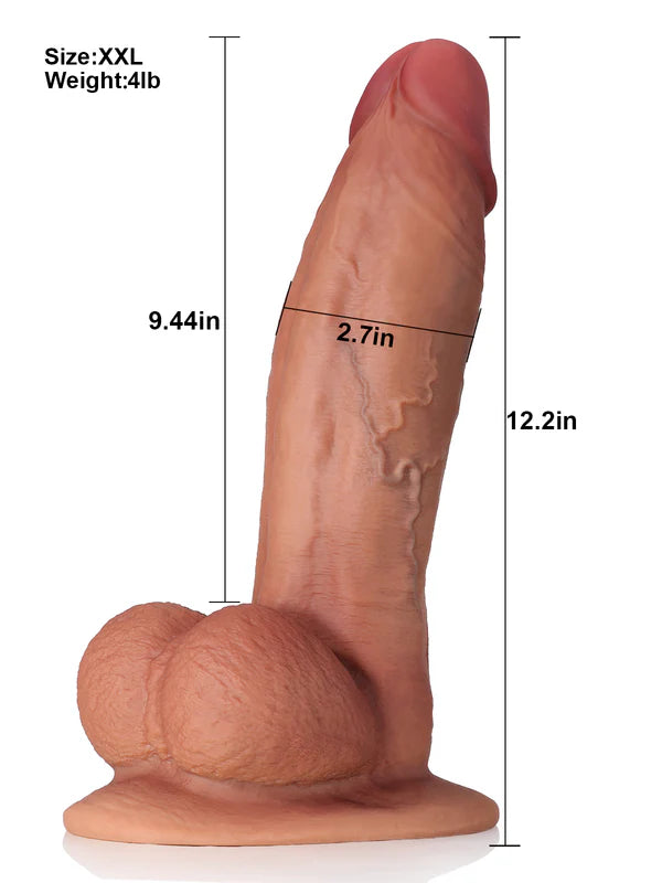 Robert 12" x 2.7" Ultra Huge Soft and Realistic Dildo| Bring You Stronger Stimulation