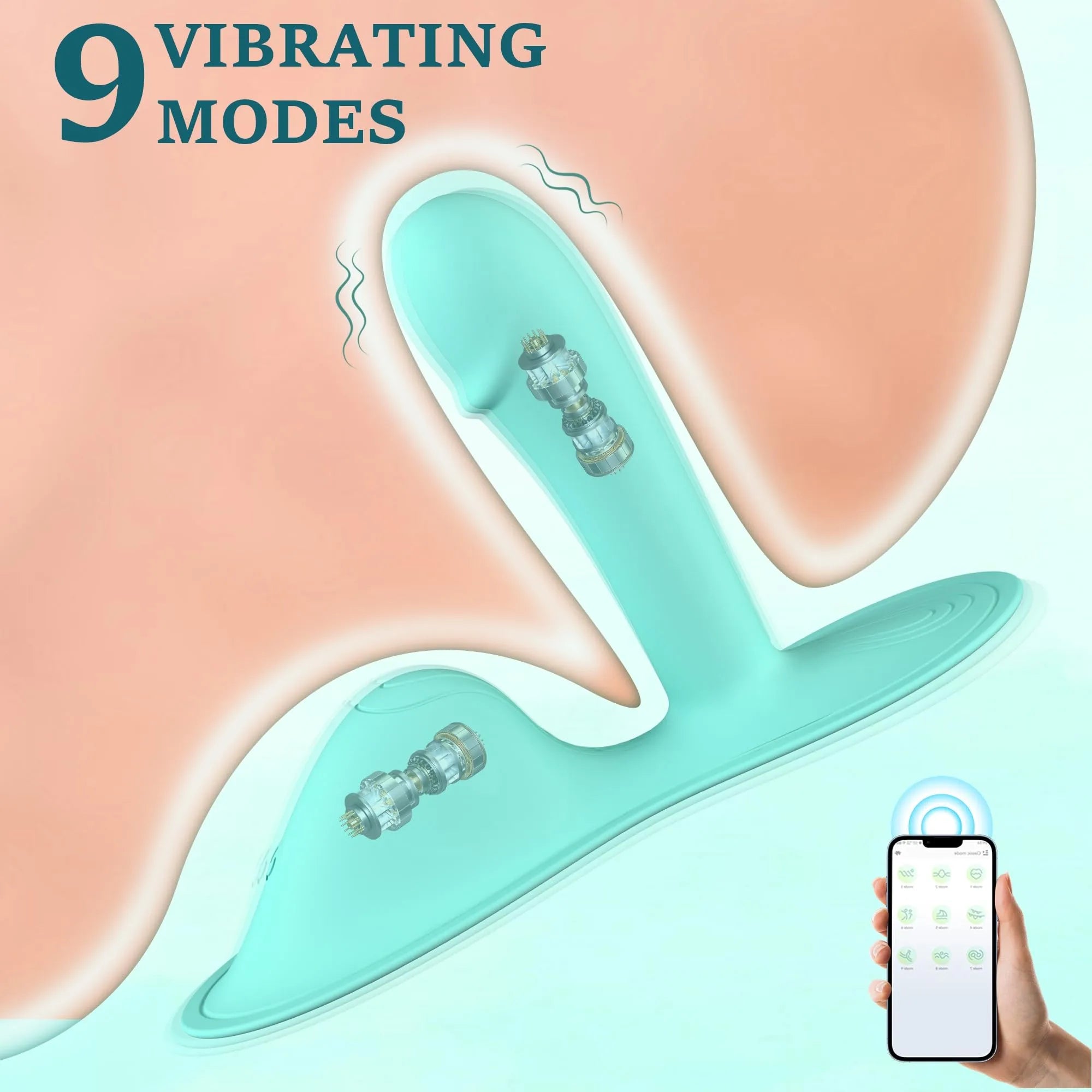 7.1"x 4.6" Hand Free Ride On Vibrator